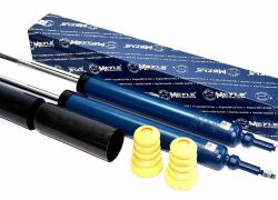 2x tlmiče zadná náprava + prachovky a dorazy tlmiča BMW 3er E90 E91 E92 E93