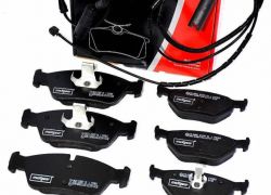 Brzdové platničky predné + zadné + snímač opotrebenia MAXGEAR BMW 3er E46