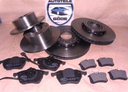 Brzdná sada Audi A6 komplet přední + zadní 288mm + 245mm