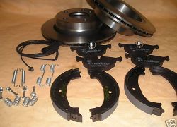 Brzdná sada absolútne kompletná zadná náprava BMW E46