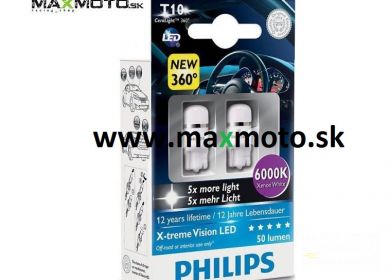 Philips Led žiarovky T10 W5W 12V 6000K, 2ks NEW