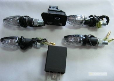 LED smerovky MINI pre homologizáciu štvorkoliek, motoriek