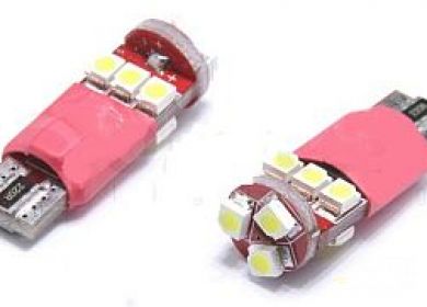 LED autožiarovka G3 9xSMD W5W T10 12V AC CAN-BUS