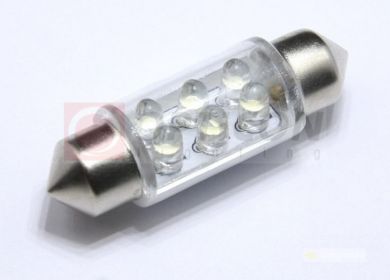 LED žiarovka sulfit, 42mm 6xDIP C5W C10W