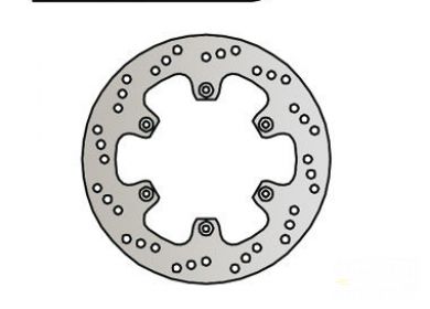 Brzdový kotúč pred. NG291 APRILIA RX 50, YAMAHA DT 50R