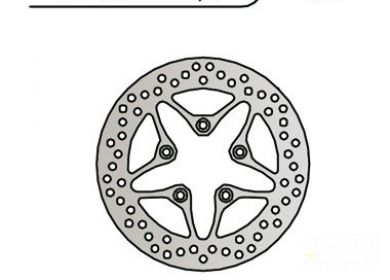 Brzdový kotúč pred./zad. NG017 APRILIA Scarabeo/Leonardo, BETA,
