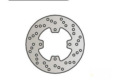 Brzdový kotúč zad. NG388 YAMAHA TZR50