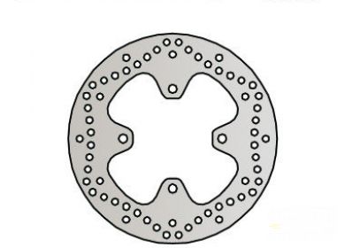 Brzdový kotúč zad. NG1033 YAMAHA YP 125/250 X-MAX