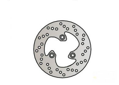 Brzdový kotúč pred./zad. NG1086 DAELIM 50, YAMAHA XN125/ YP180 D