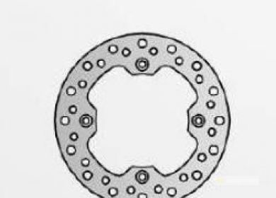Brzdový kotúč zadný SUZUKI TS125, DR250/350, NG044