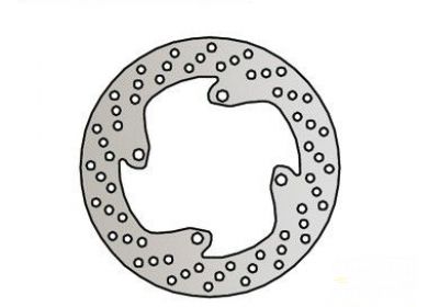 Brzdový kotúč pred. NG237 HONDA XLR 125, CR 250/500 R