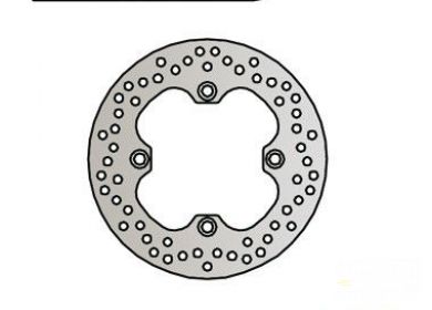 Brzdový kotúč zad. NG101 HONDA FES, Jazz, CB, CBR, VTR