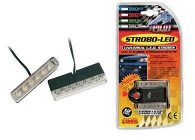 Osvetlenie interiéru STROBO 6LED - červené