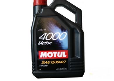 Olej MOTUL 4000 MOTION 15W/40 5L miner.