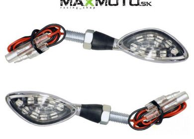 LED smerovky na motorky Oxford MERCURY OF363 chróm