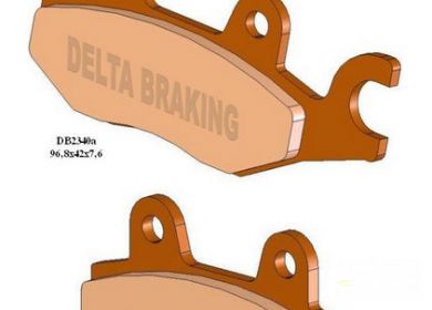 Brzdové obloženie SUZUKI LTR450 06-10, predné pravé, DELTA