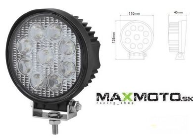 LED prídavné svetlo L0076 2100Lm, 9x3W