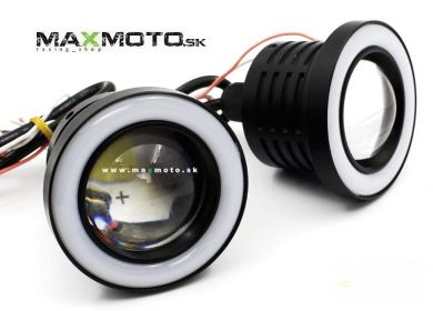 Sada predných LED svetiel ANGEL EYES, 89mm, 2ks